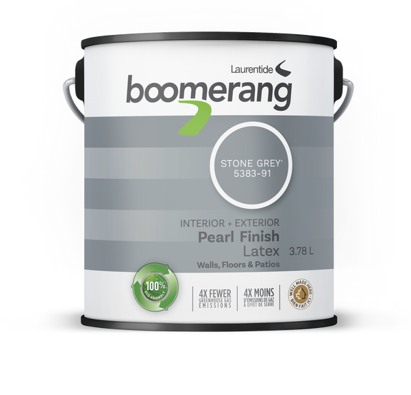 Boomerang Recycled Floor & Wall Paint Stone Gray