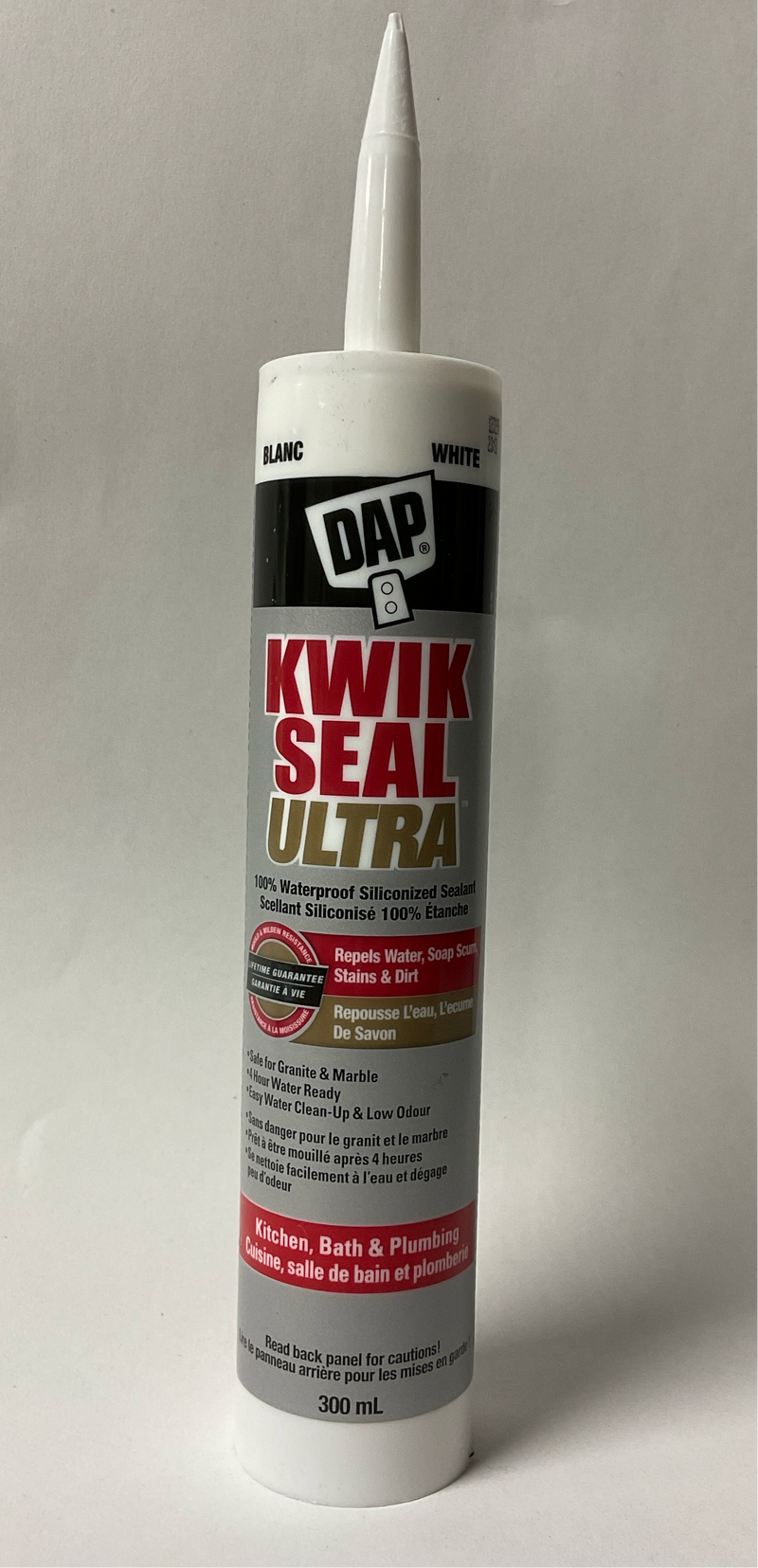 Dap Kitchen/Bath Silicone Caulk White