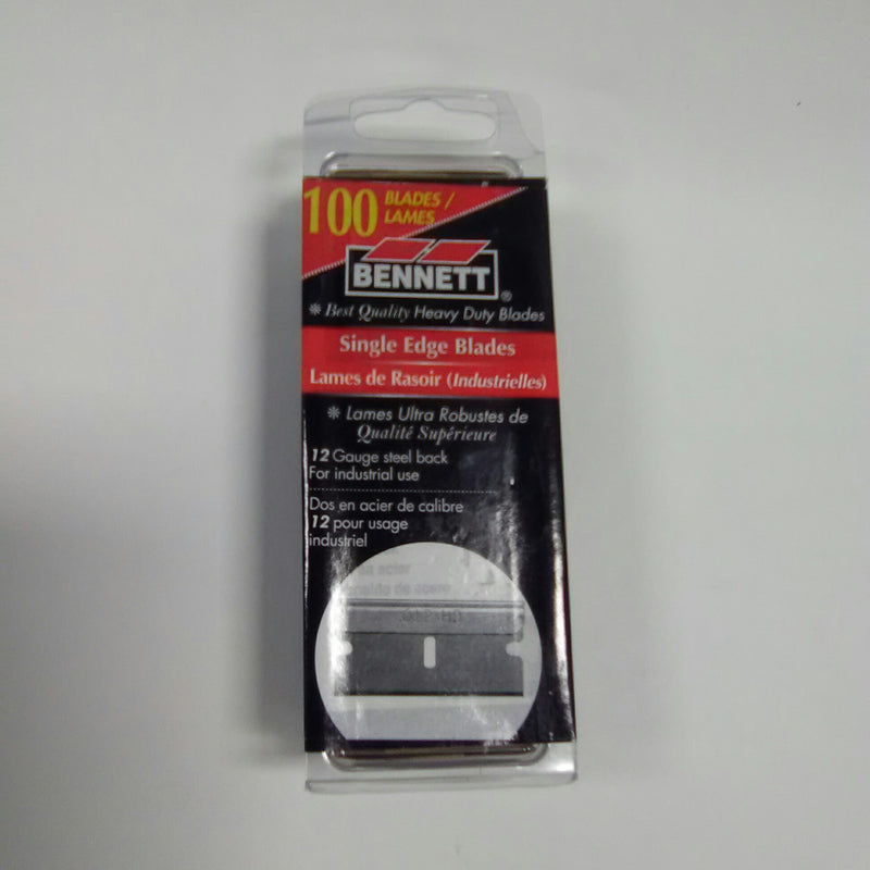 Bennett 100 Pack Single Edge Razor Blades