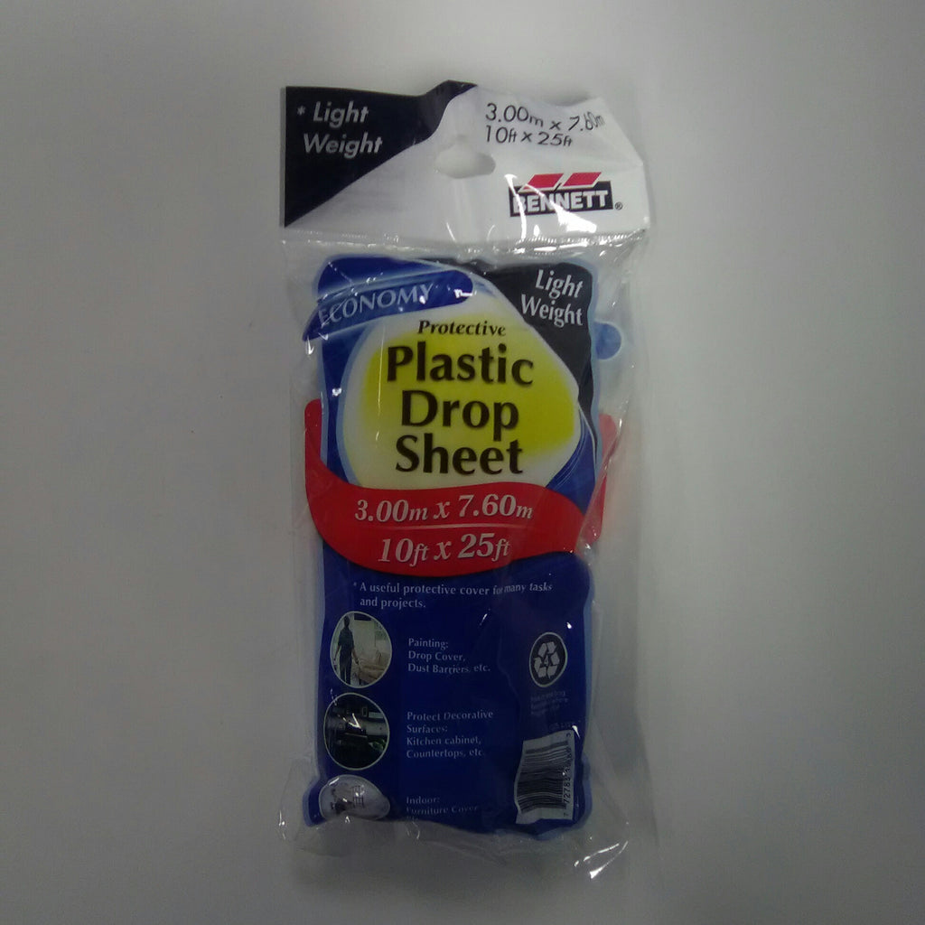Bennett Light Weight Plastic Drop Sheet 10 X 25 ft – Kingston Paint ...