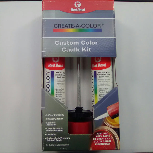 Red Devil Create-a-Color custom caulk kit