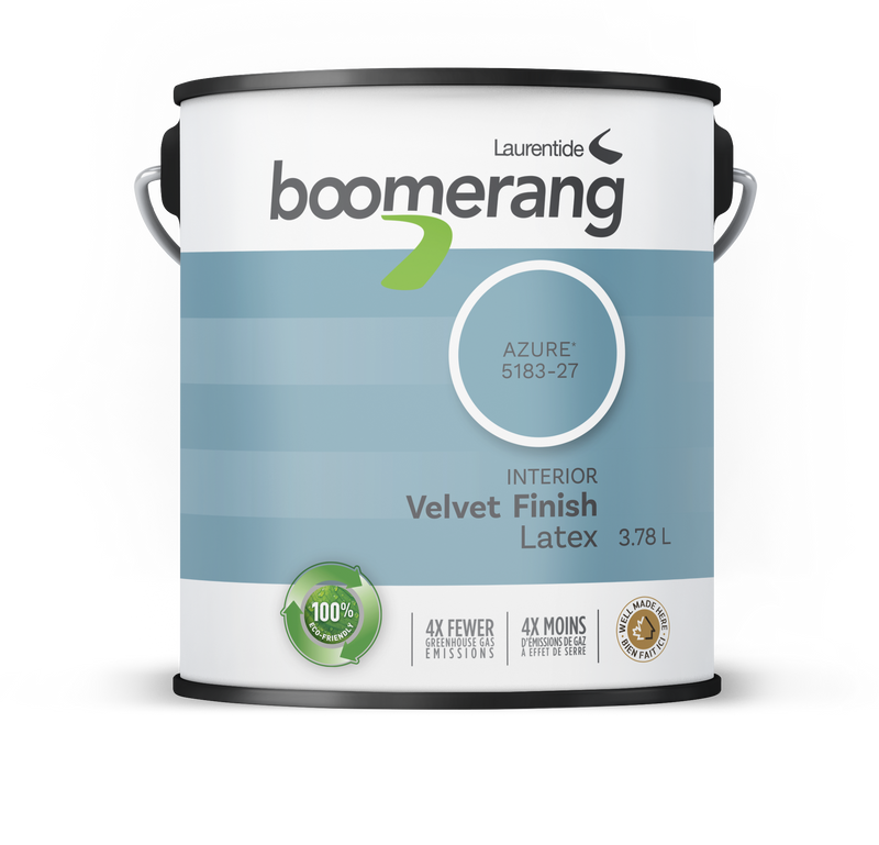 Boomerang Recycled Paint Azure
