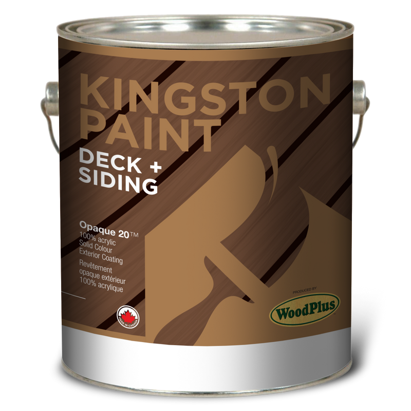 Kingston Paint WoodPlus OPAQUE20 Solid Deck & Siding Finish