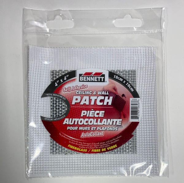 Bennett Adhesive Drywall Patches 4"x4"