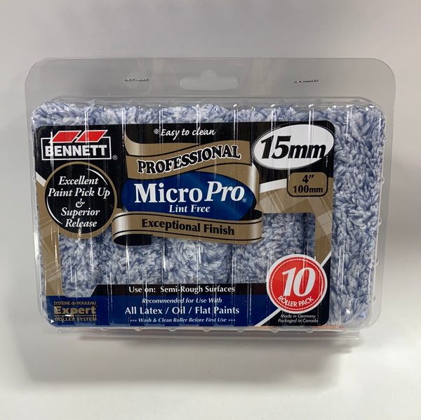 Bennett 4” Microfibre 15mm (10 pack)