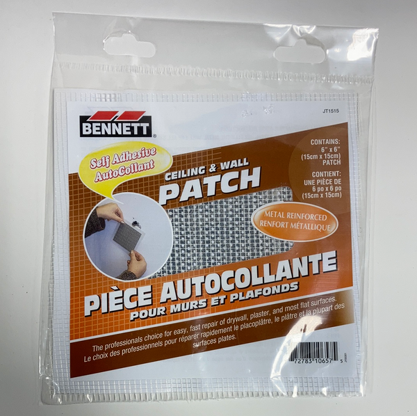 Bennett Adhesive Drywall Patches 6"x6"