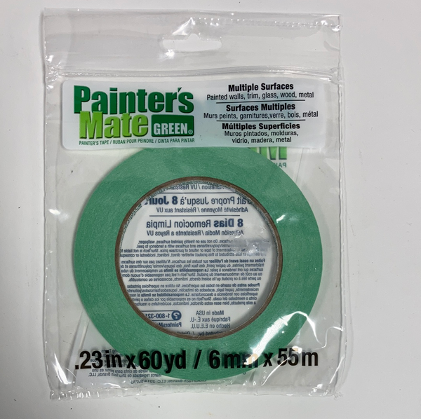 Painter's Mate Green Masking Tape 55m 1/4"