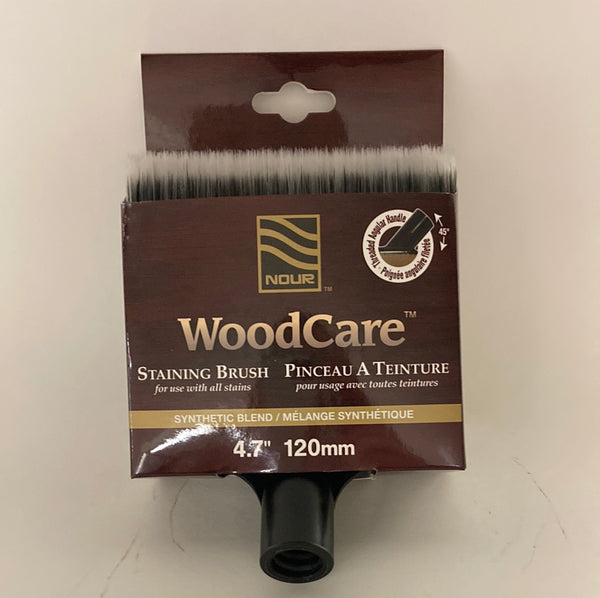 Nour WoodCare Threaded Stain Brush 120mm (4.7")