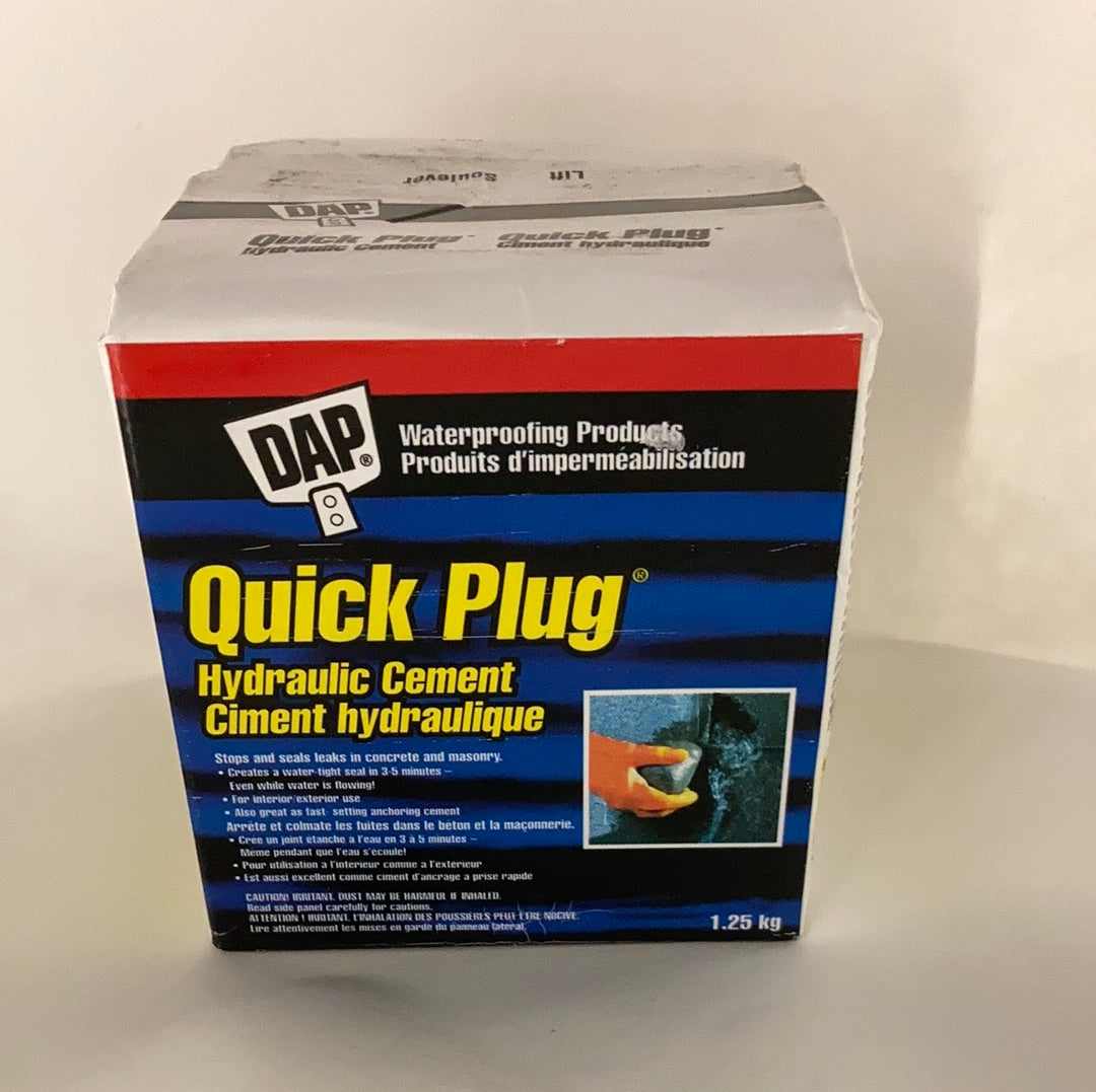 Quick Plug Hydraulic Cement – Kingston Paint & Decorating Inc.